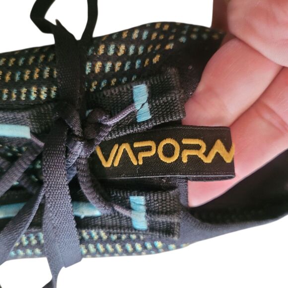 Nike VaporMax 2021 Flyknit Men's Shoes Sneakers MultiColor Black Pollen Blue - Picture 6 of 11